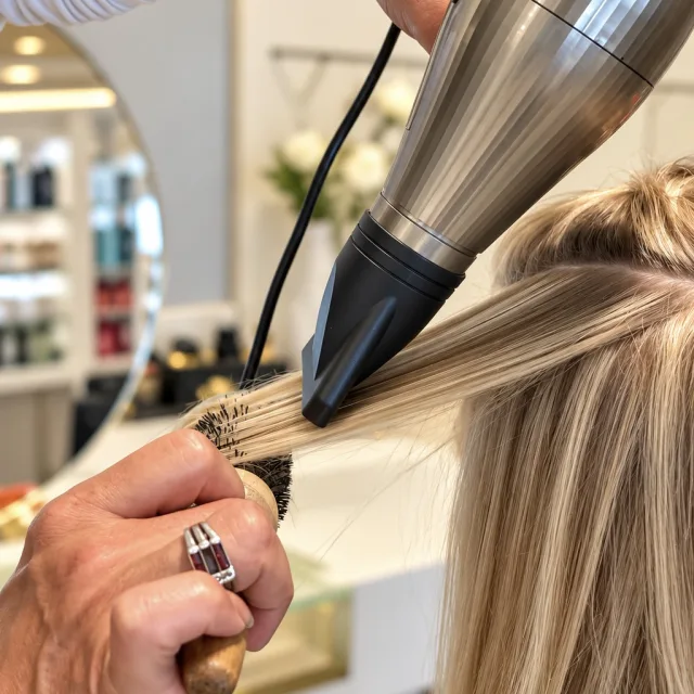 Haare föhnen