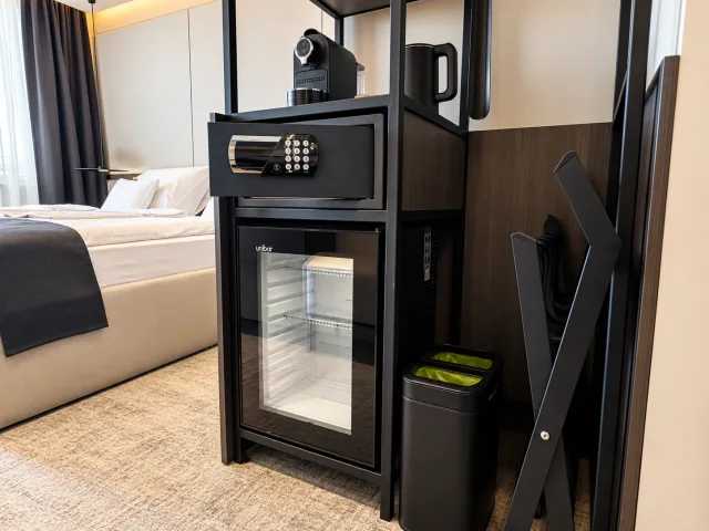 Minibar und Kaffeeecke