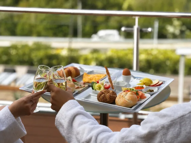 Frühstück auf der Terrasse