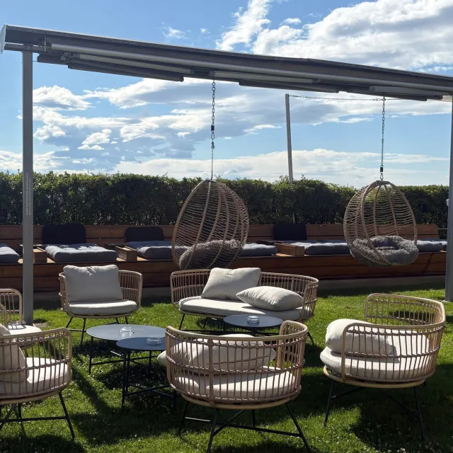 Sitzecke auf der Terrasse