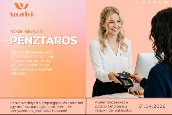 Pénztáros (Szépségszalon)