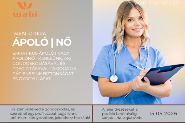 Ápoló|nő (részmunkaidő)